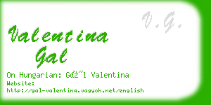 valentina gal business card